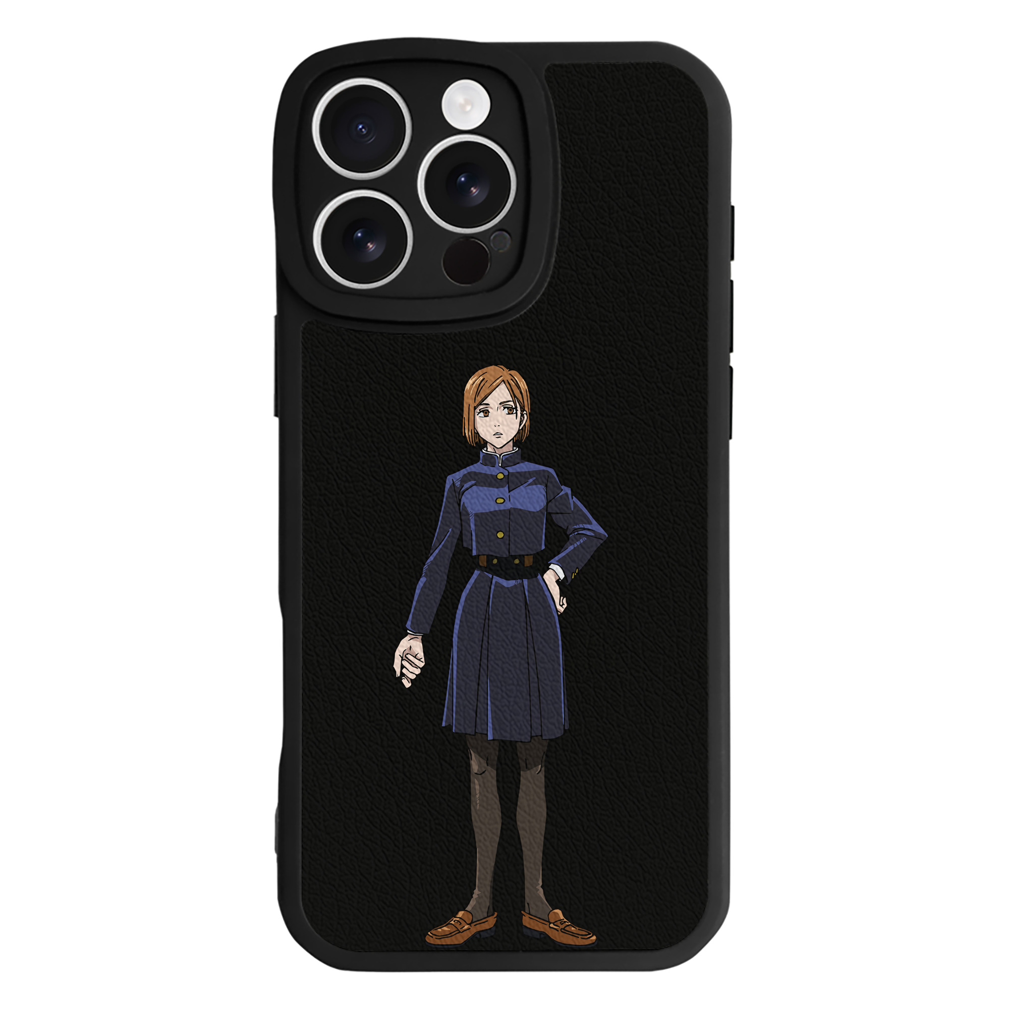 （画像用） 呪術廻戦 Jujutsu Kaisen 【iPhone 16シリーズ対応】シリコンスマホケース（レザー調） 材質：シリコン
